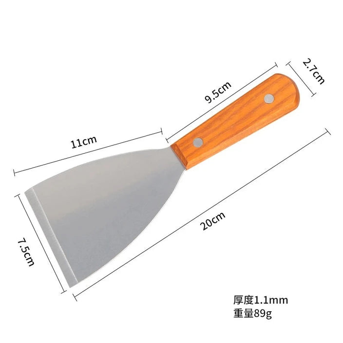 Stainless Steel Blade Shovel Removal Tool Metal Scraper-3