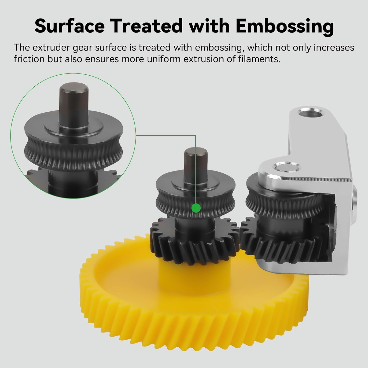 Upgrade P1S Hardened Steel Assembly Filament Drive Extruder 4 Upgrade P1S Hardened Steel Assembly Filament Drive Extruder 4
