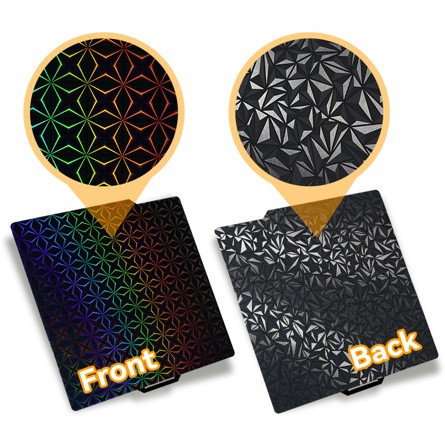 Стальная пластина с двухсторонним покрытием PEO Smooth-PEY Phantom для Bambu Lab X1P1A1