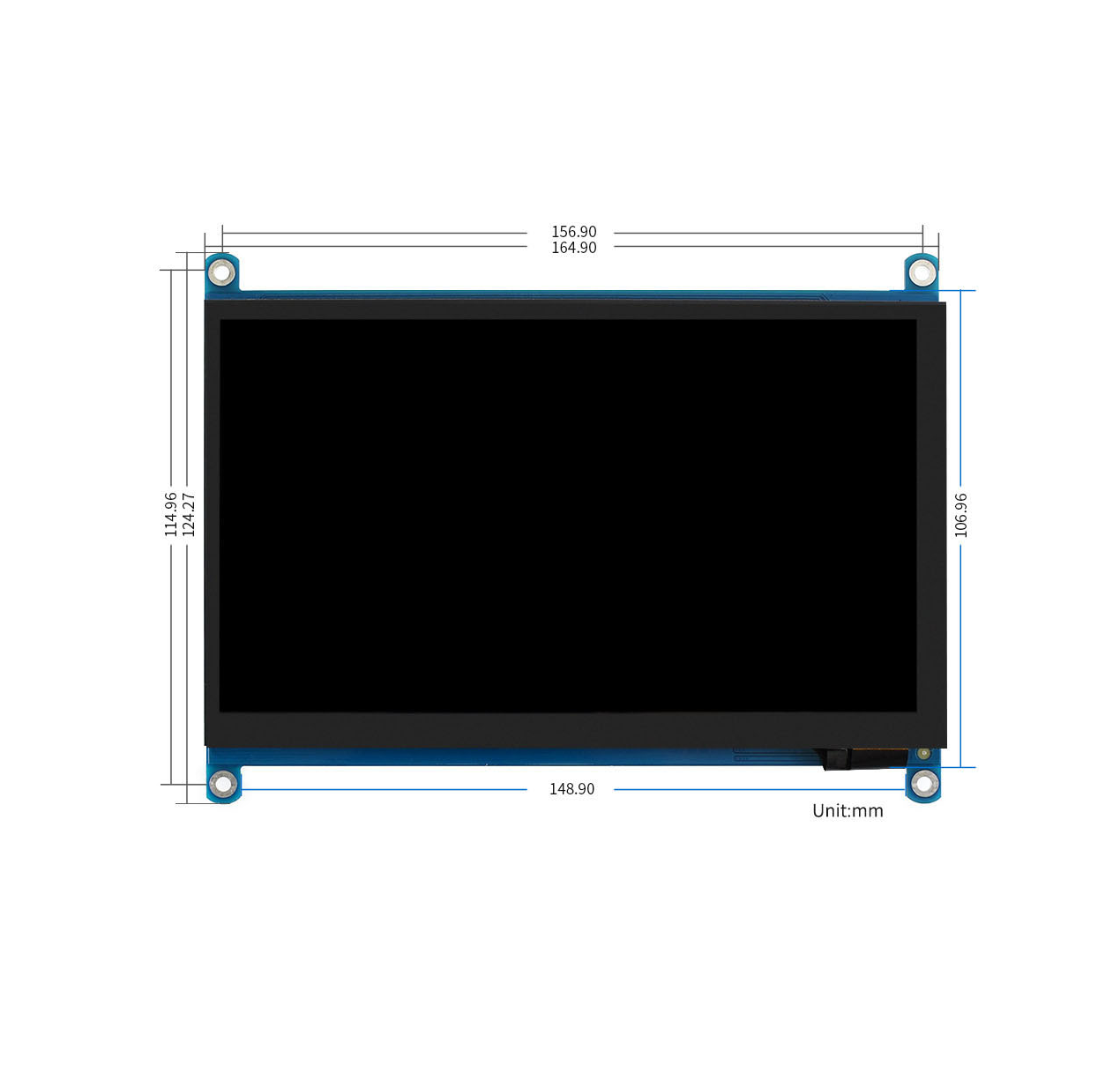 Censornyj emkostnoj IPS LCD (H)-displej Raspberry Pi Waveshare 4