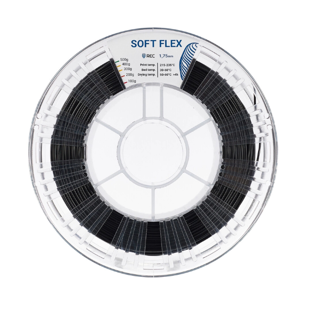 Soft Flex пластик 1,75 REC черный 0,5 кг