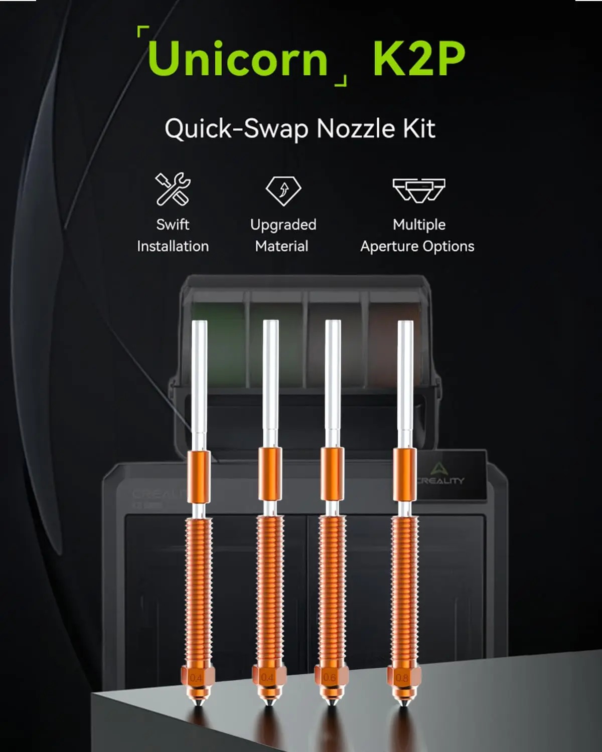 k2 plus nozzle kit 2