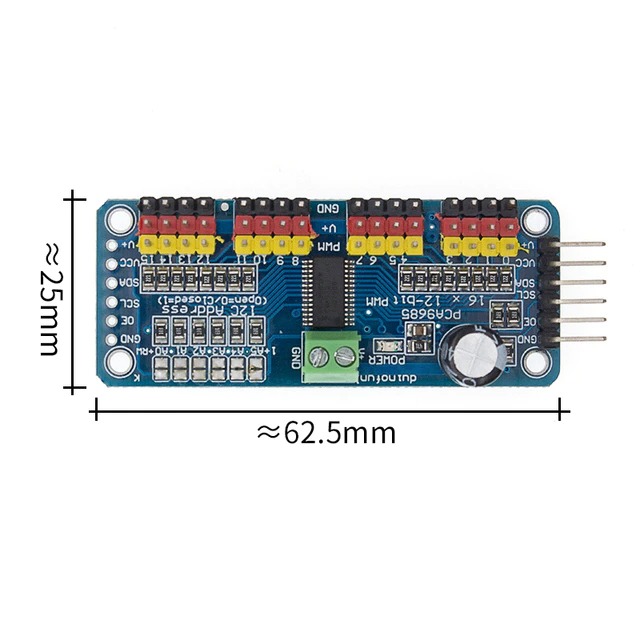 Drajver servoprivoda PCA9685 3
