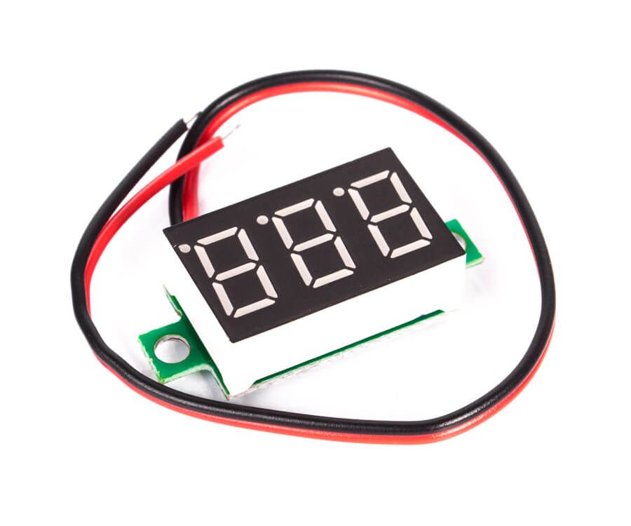 Цифровой LED вольтметр DSN-DVM-368 - Синий