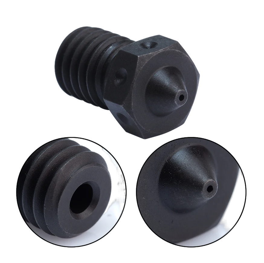 Высокотемпературное сопло E3D V6 закаленное стальное Trianglelab