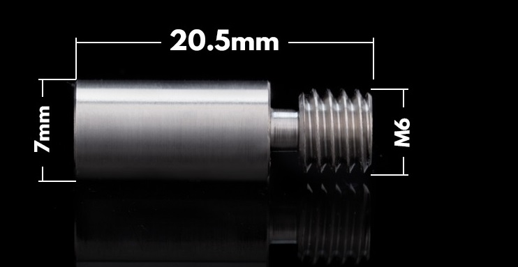 Термобарьер V6 гладкий (L=20.5 мм) титановый Trianglelab Термобарьер V6 гладкий (L=20.5 мм) титановый Trianglelab