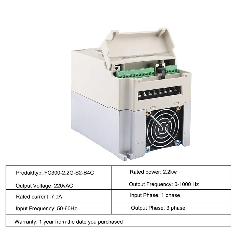 CHastotnyj preobrazovatel' (invertor) BEST FC300-2.2G-S2-B4C (2.2kVt, 220V) 3