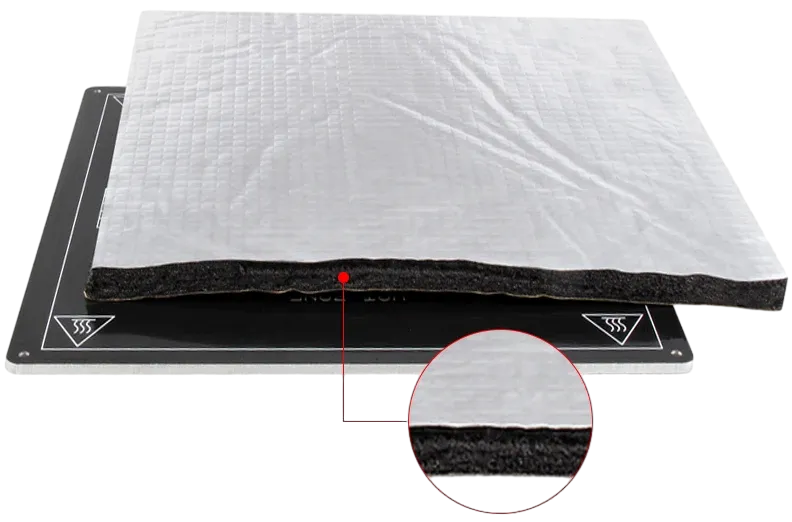 Самоклеящаяся теплоизоляция для нагревательного стола (100°C) 200х200