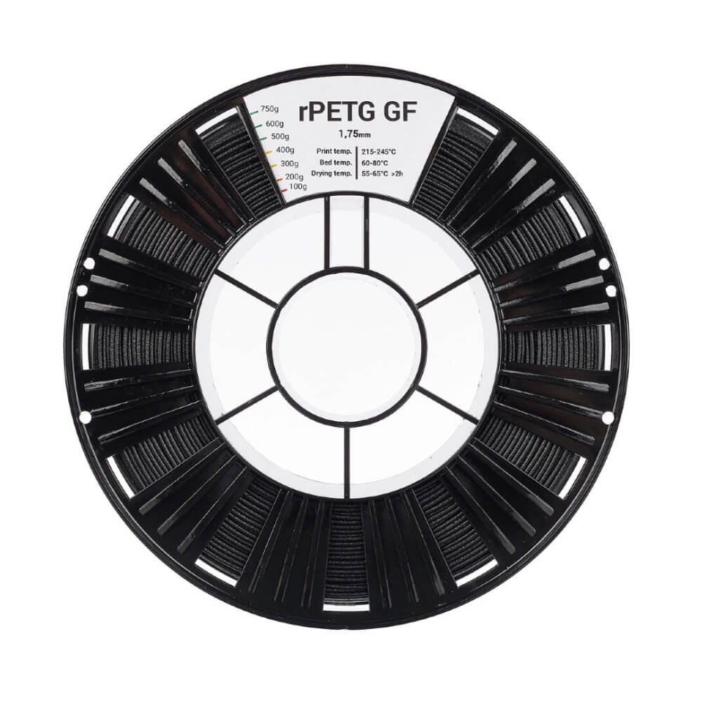 rPETG GF пластик 1,75 REC черный 0,75 кг