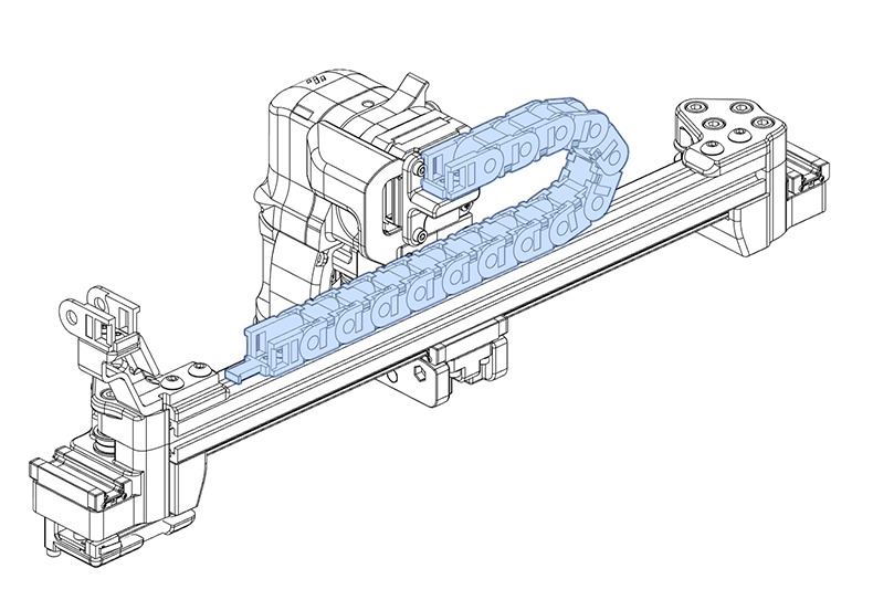 flexible plastic cable channel openning (open) 2