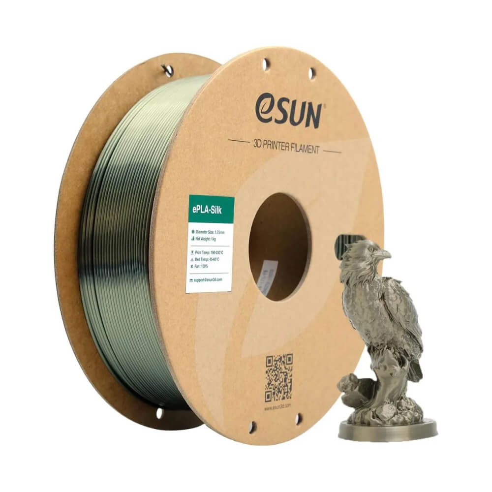 ePLA-Silk Metal пластик 1.75 мм eSUN металлик 1 кг (Бронзовый)