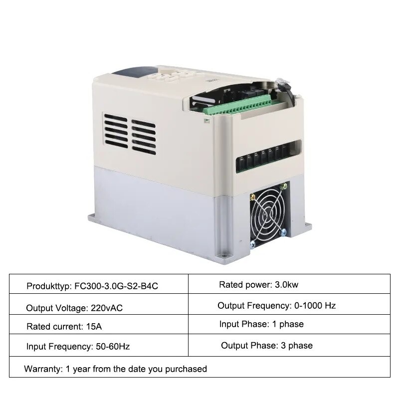 CHastotnyj preobrazovatel' (invertor) BEST FC300-3.0G-S2-B4C (3kVt, 220V) 3