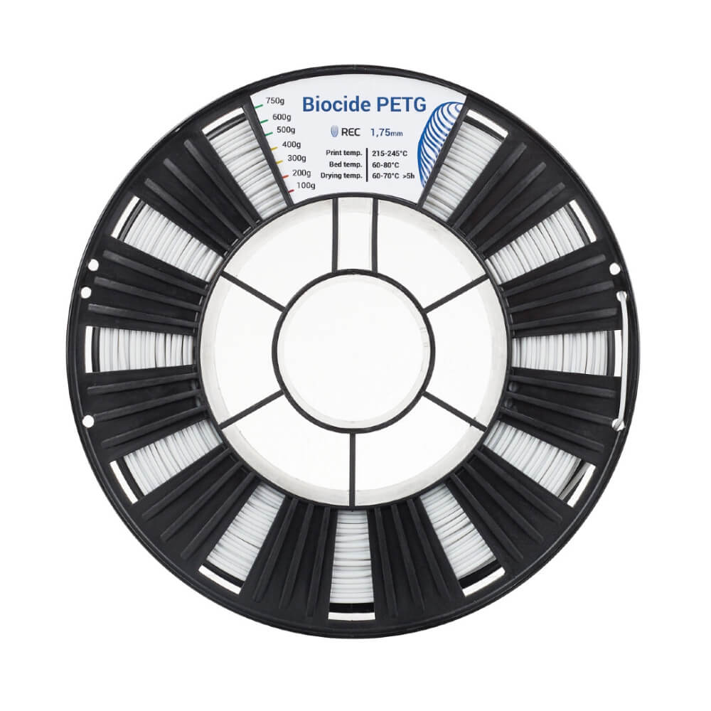 Biocide PETG пластик 1,75 REC белый 0,75 кг