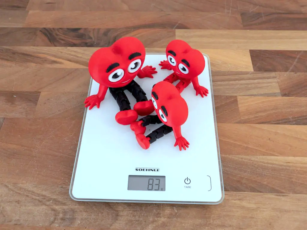 Вес готовой печати Creality K2 Plus