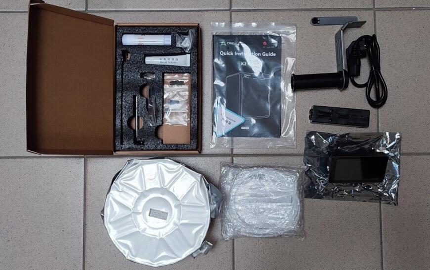 Комплект поставки Creality K2 Pro
