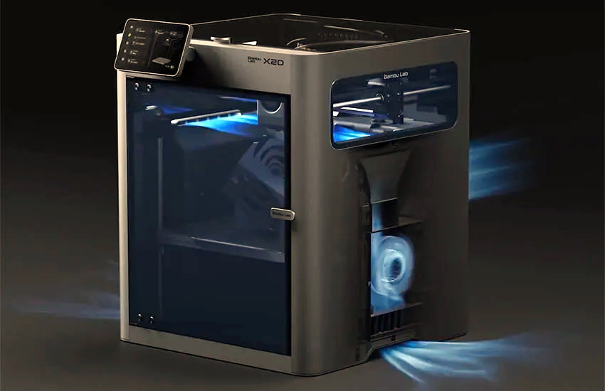 Циркуляция воздуха Bambu Lab X2D